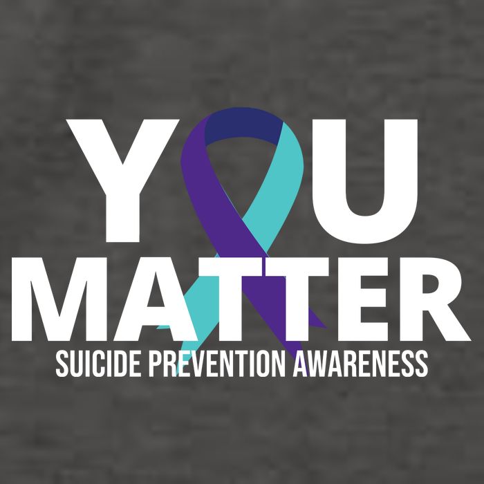 You Matter Suicide Prevention Awareness Ribbon Vector Backpack