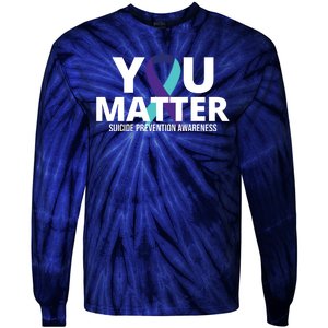 You Matter Suicide Prevention Awareness Ribbon Tie-Dye Long Sleeve Shirt