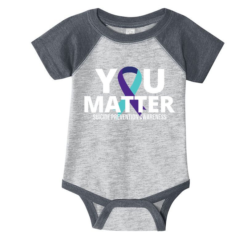 You Matter Suicide Prevention Awareness Ribbon Infant Baby Jersey Bodysuit