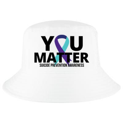 You Matter Suicide Prevention Awareness Ribbon Cool Comfort Performance Bucket Hat