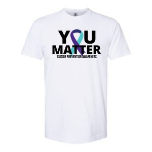 You Matter Suicide Prevention Awareness Ribbon Softstyle® CVC T-Shirt