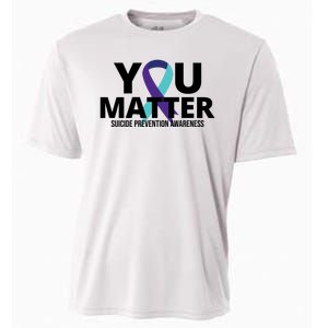 You Matter Suicide Prevention Awareness Ribbon Cooling Performance Crew T-Shirt