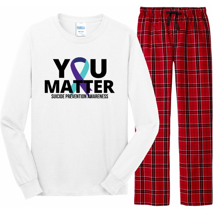 You Matter Suicide Prevention Awareness Ribbon Long Sleeve Pajama Set