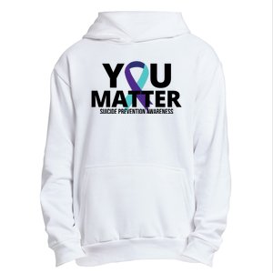 You Matter Suicide Prevention Awareness Ribbon Urban Pullover Hoodie