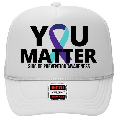 You Matter Suicide Prevention Awareness Ribbon Trucker Hat