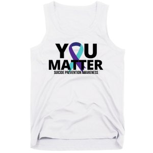 You Matter Suicide Prevention Awareness Ribbon Tank Top