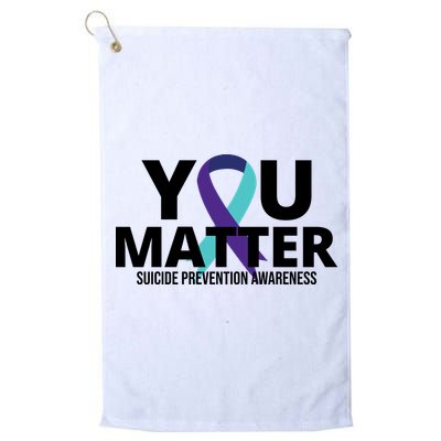 You Matter Suicide Prevention Awareness Ribbon Golf Towel