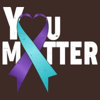 You Matter Suicide Prevention Awareness Teal Purple Heart Ribbon Cooling Performance Crew T-Shirt