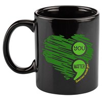 You Matter Semicolon Heart Retro Mental Health Awareness 11oz C Handle Ceramic Mug