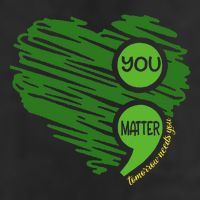 You Matter Semicolon Heart Retro Mental Health Awareness 11oz C Handle Ceramic Mug