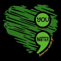 You Matter Semicolon Heart Retro Mental Health Awareness Tall Sweatshirt