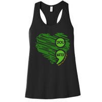 You Matter Semicolon Heart Retro Mental Health Awareness Women's Racerback Tank