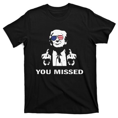 You Missed Shot Republican Pro Trump President 2024 T-Shirt