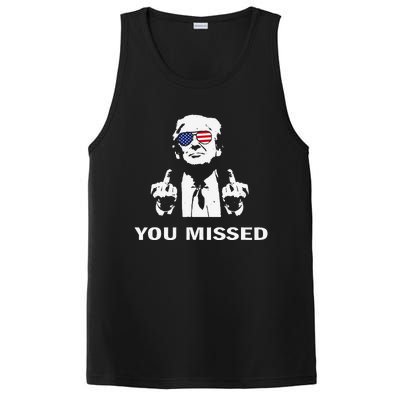 You Missed Shot Republican Pro Trump President 2024 PosiCharge Competitor Tank