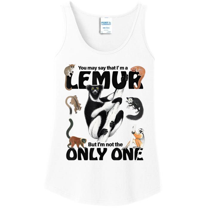 You May Say That I’M A Lemur But I’M Not The Only One Ladies Essential Tank