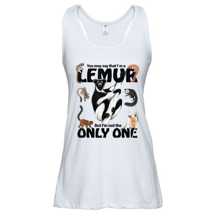 You May Say That I’M A Lemur But I’M Not The Only One Ladies Essential Flowy Tank