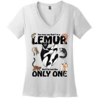 You May Say That I’M A Lemur But I’M Not The Only One Women's V-Neck T-Shirt