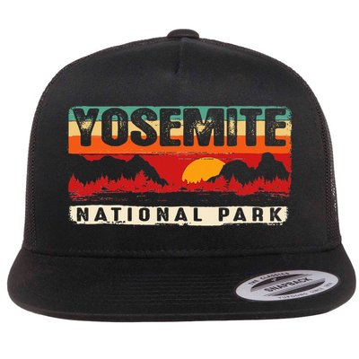 Yosemite Mountain Sunset Yosemite National Park Flatbill Hat