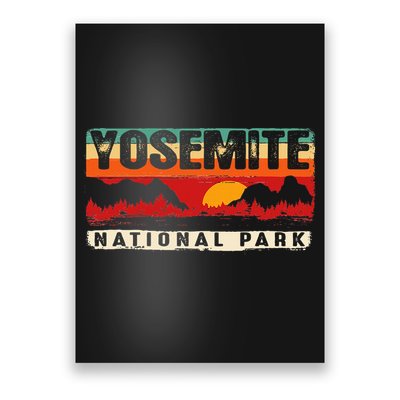 Yosemite Mountain Sunset Yosemite National Park Poster