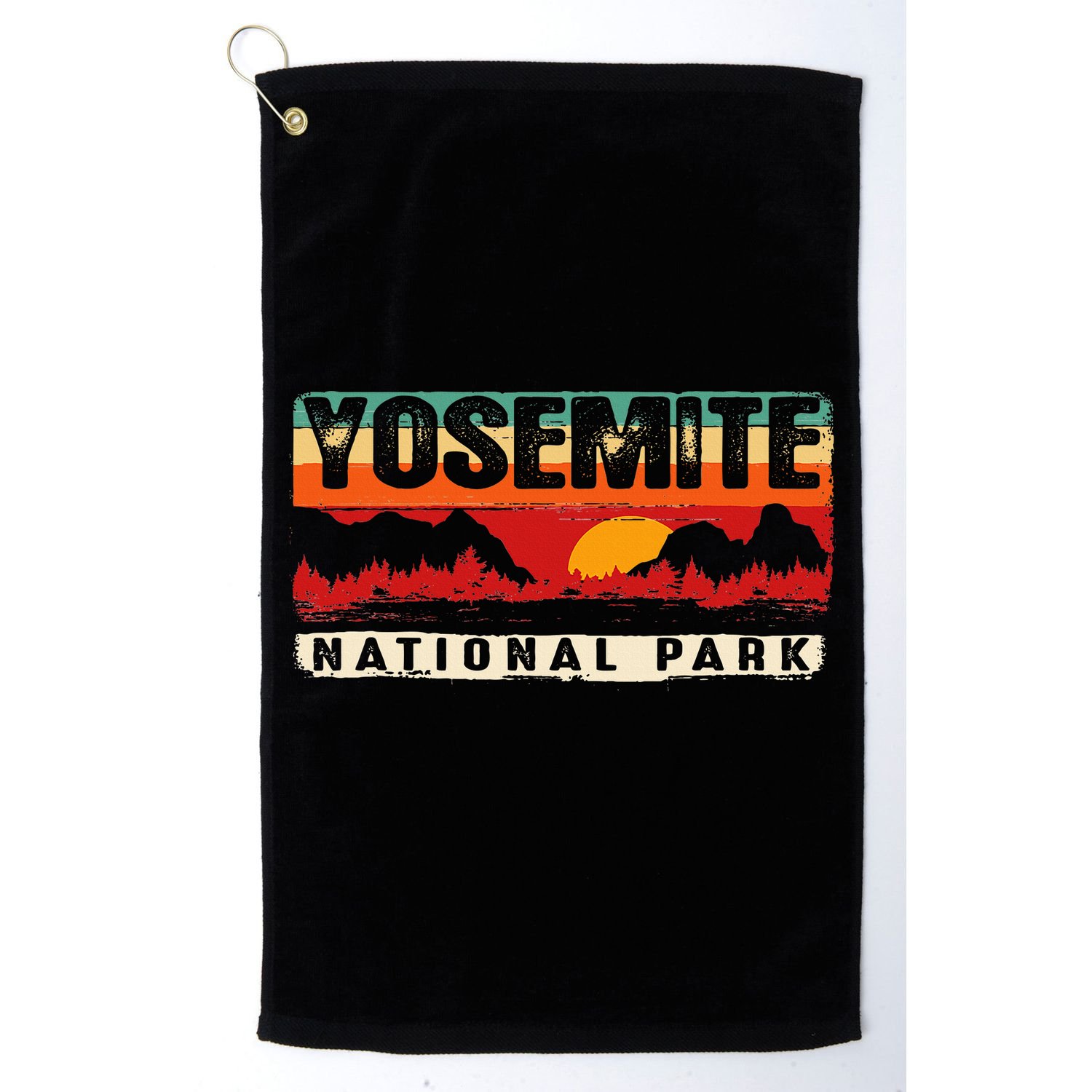 Yosemite Mountain Sunset Yosemite National Park Golf Towel