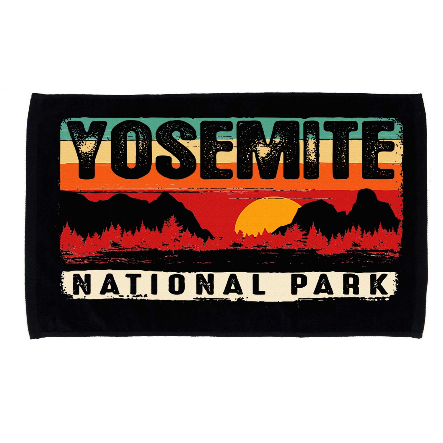 Yosemite Mountain Sunset Yosemite National Park Microfiber Hand Towel