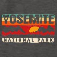 Yosemite Mountain Sunset Yosemite National Park Vector Backpack