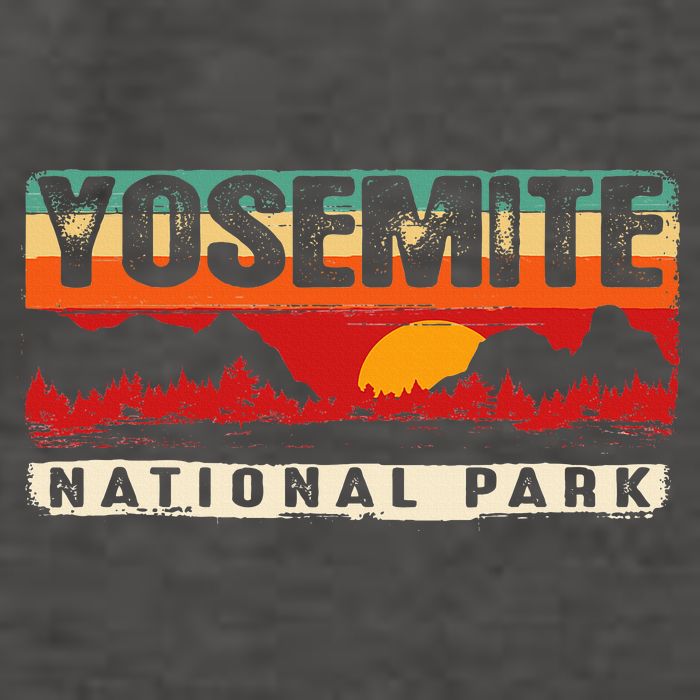 Yosemite Mountain Sunset Yosemite National Park Vector Backpack