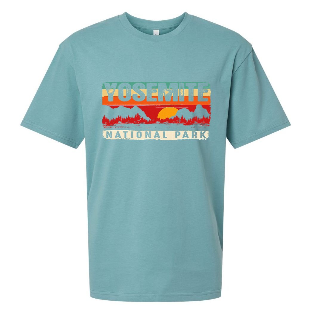 Yosemite Mountain Sunset Yosemite National Park Sueded Cloud Jersey T-Shirt