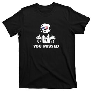 You Missed Shot Republican Pro Trump President 2024 T-Shirt