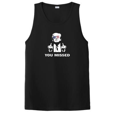 You Missed Shot Republican Pro Trump President 2024 PosiCharge Competitor Tank