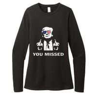 You Missed Shot Republican Pro Trump President 2024 Gift Womens CVC Long Sleeve Shirt