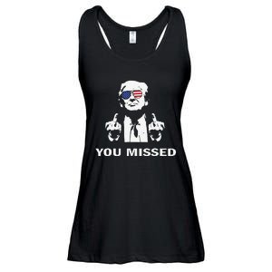 You Missed Shot Republican Pro Trump President 2024 Gift Ladies Essential Flowy Tank