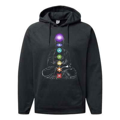 Yoga Meditation Spiritual Body Energy Chakra Performance Fleece Hoodie