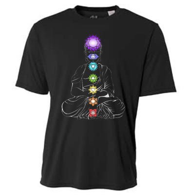 Yoga Meditation Spiritual Body Energy Chakra Cooling Performance Crew T-Shirt