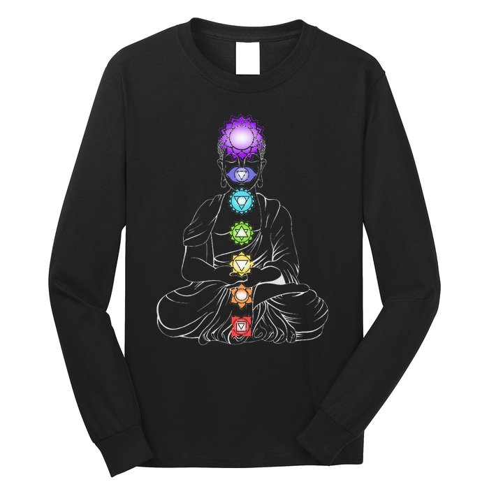 Yoga Meditation Spiritual Body Energy Chakra Long Sleeve Shirt