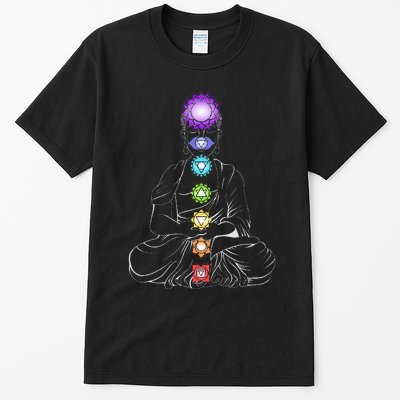 Yoga Meditation Spiritual Body Energy Chakra Tall T-Shirt