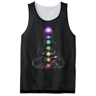 Yoga Meditation Spiritual Body Energy Chakra Mesh Reversible Basketball Jersey Tank