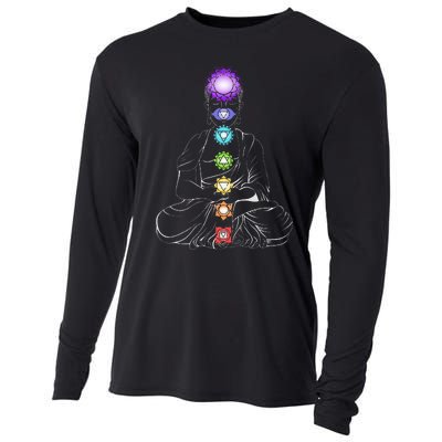 Yoga Meditation Spiritual Body Energy Chakra Cooling Performance Long Sleeve Crew