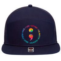 You Matter Semicolon Suicide Prevention Awareness 7 Panel Mesh Trucker Snapback Hat