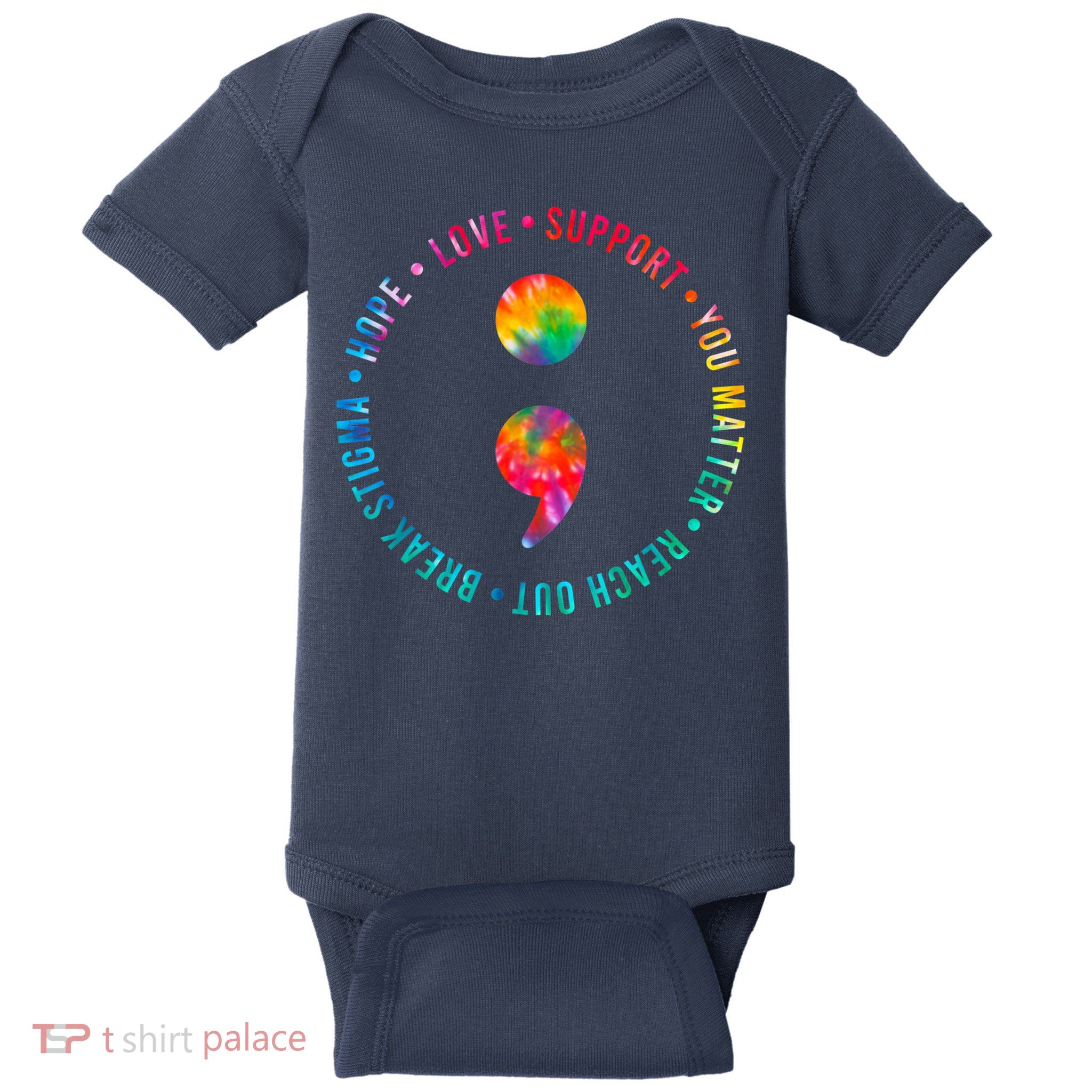 You Matter Semicolon Suicide Prevention Awareness Baby Bodysuit