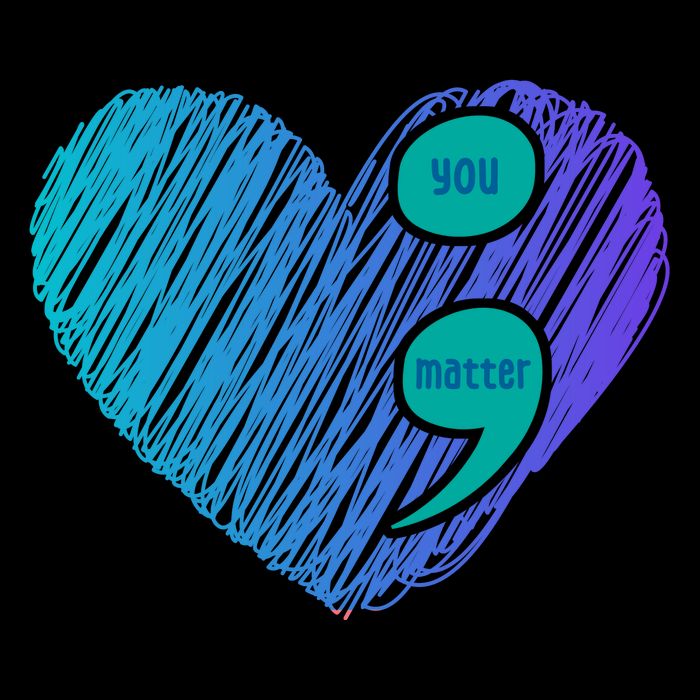 You Matter Semi Colon Heart Suicide Awareness Prevention Cooling Performance Crew T-Shirt