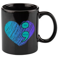 You Matter Semi Colon Heart Suicide Awareness Prevention 11oz C Handle Ceramic Mug