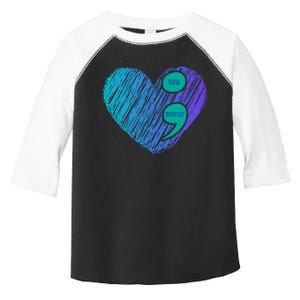 You Matter Semi Colon Heart Suicide Awareness Prevention Toddler Fine Jersey T-Shirt