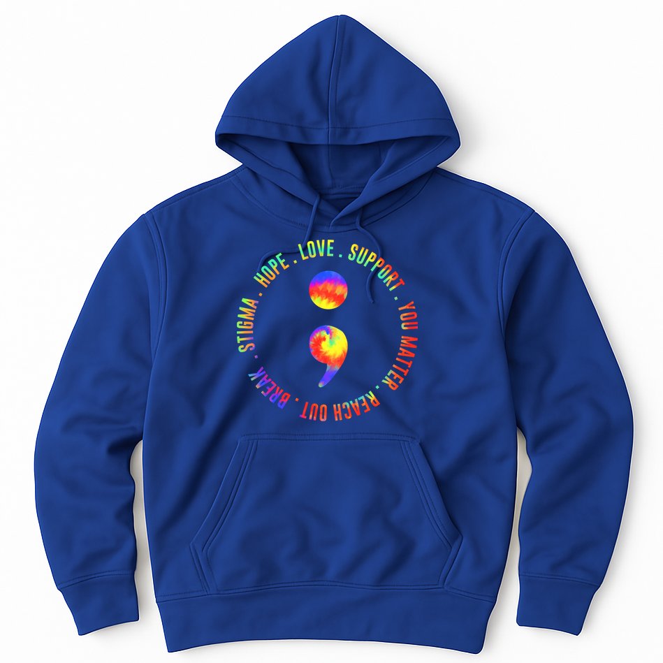 You Matter Semicolon Suicide Prevention Awareness Hoodie