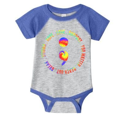 You Matter Semicolon Suicide Prevention Awareness Infant Baby Jersey Bodysuit