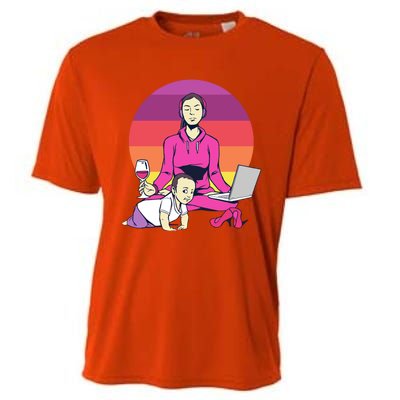 Yoga Mama Spiritual Saying Meditation Mother Great Gift Cooling Performance Crew T-Shirt