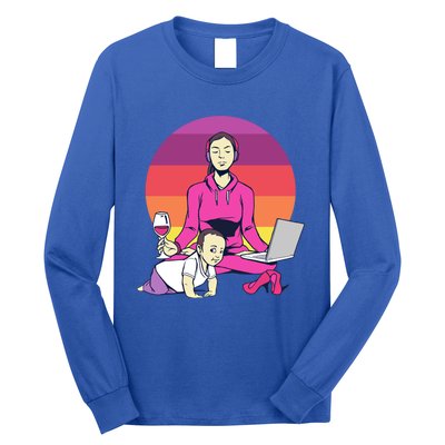 Yoga Mama Spiritual Saying Meditation Mother Great Gift Long Sleeve Shirt