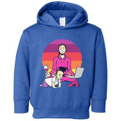 Yoga Mama Spiritual Saying Meditation Mother Great Gift Toddler Hoodie