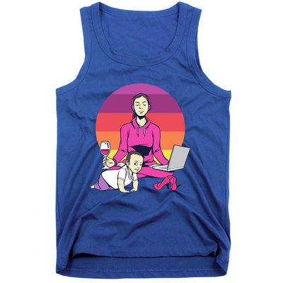 Yoga Mama Spiritual Saying Meditation Mother Great Gift Tank Top