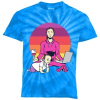 Yoga Mama Spiritual Saying Meditation Mother Great Gift Kids Tie-Dye T-Shirt